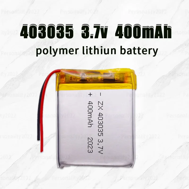 403035   Batería Lipo de 3,7 V, baterías de polímero de litio de 400mAh, Ph-2P para instrumento de masaje, navegador Gps, altavoz de banda inteligente
