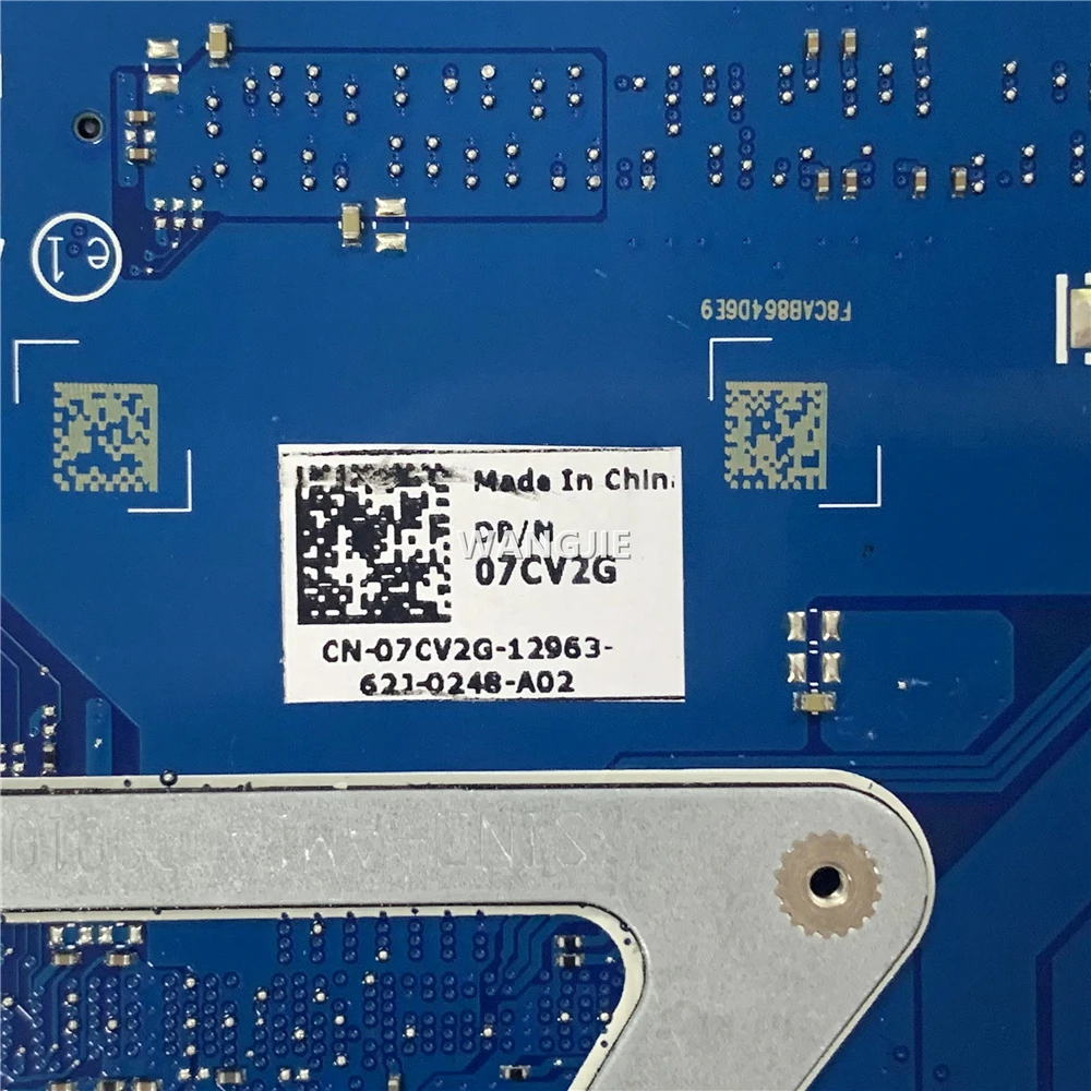 Para la placa base del ordenador portátil DELL Inspiron 5558 7CV2G 07CV2G CN-07CV2G con I5-5200U CPU AAL10 LA-B843P DDR3 100% en funcionamiento - imagen 5