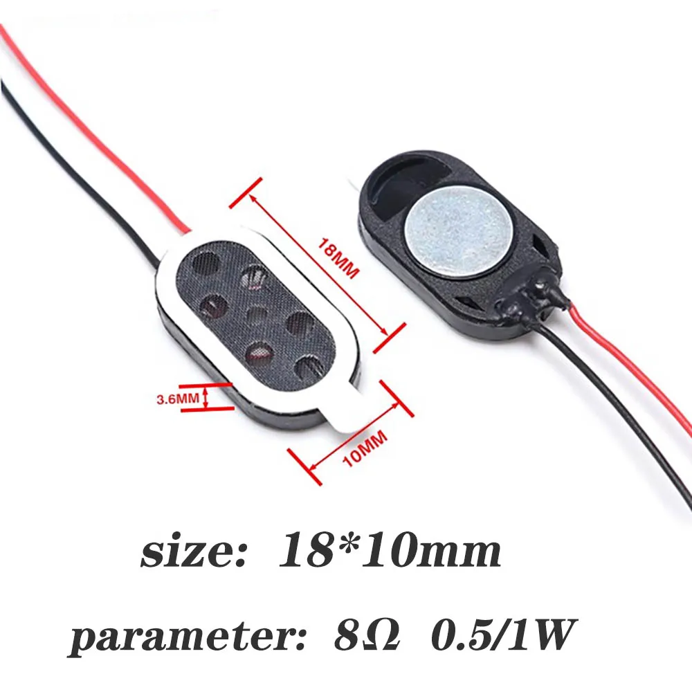1-10 Uds altavoz teléfono tableta micro altavoz 8R 1W 8 ohm 1 vatio 1318 1510 2014 2030 2415 2209 2809 1810 conector de bocina de voz pequeña - imagen 2