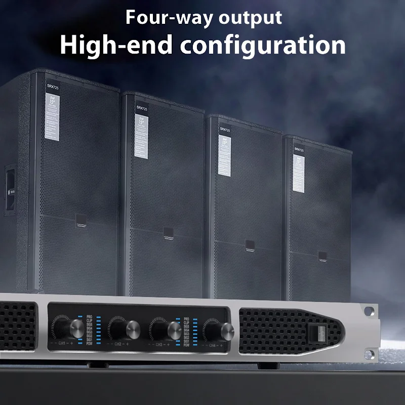 AMPLIFICADOR DE Subwoofer Digital para entusiastas de la alta fidelidad, 1200W, alta potencia, 2/4 canales, amplificador de sonido profesional para escenario, Audio de fiesta en casa - imagen 3