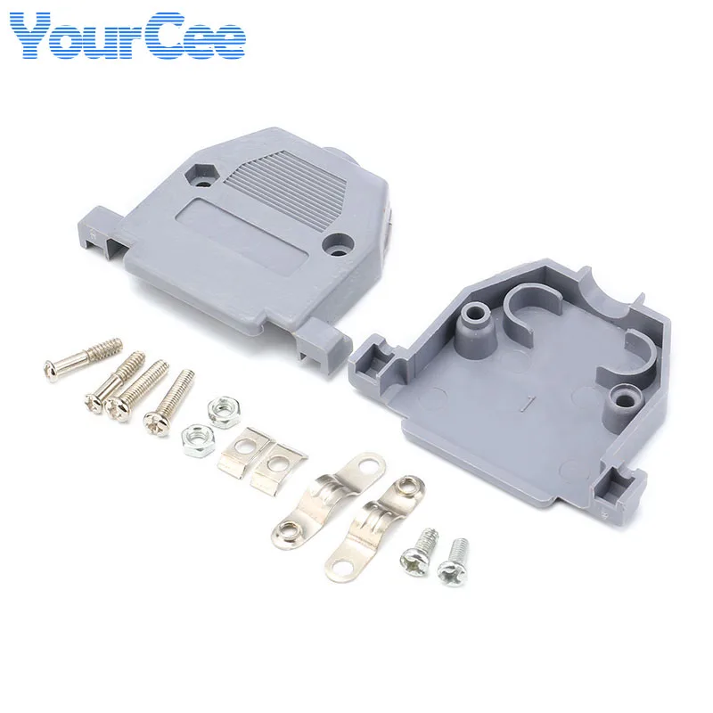 Conector de soldadura DB25 de 25 pines DB15 15 pines DB9 9P macho hembra adaptador de enchufe de soldadura Cable de datos carcasa de plástico 2 uds/1 ud. - imagen 4