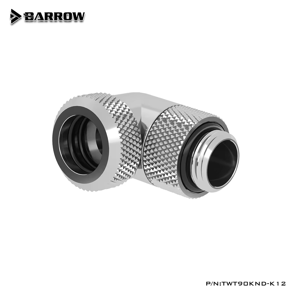 Adaptador Barrow G1/4 Codo Giratorio 90° para Tubo 12mm/14mm Refrigeración PC - imagen 2