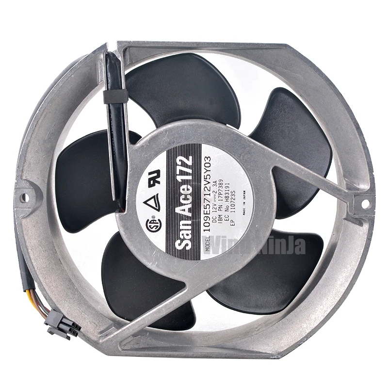 109E5712V5Y03 17P7389 H83191 17,2 cm 172mm ventilador 172x150x51mm DC12V 2.3A ventilador de refrigeración de flujo axial de alta velocidad para gabinetes de servidor - imagen 4