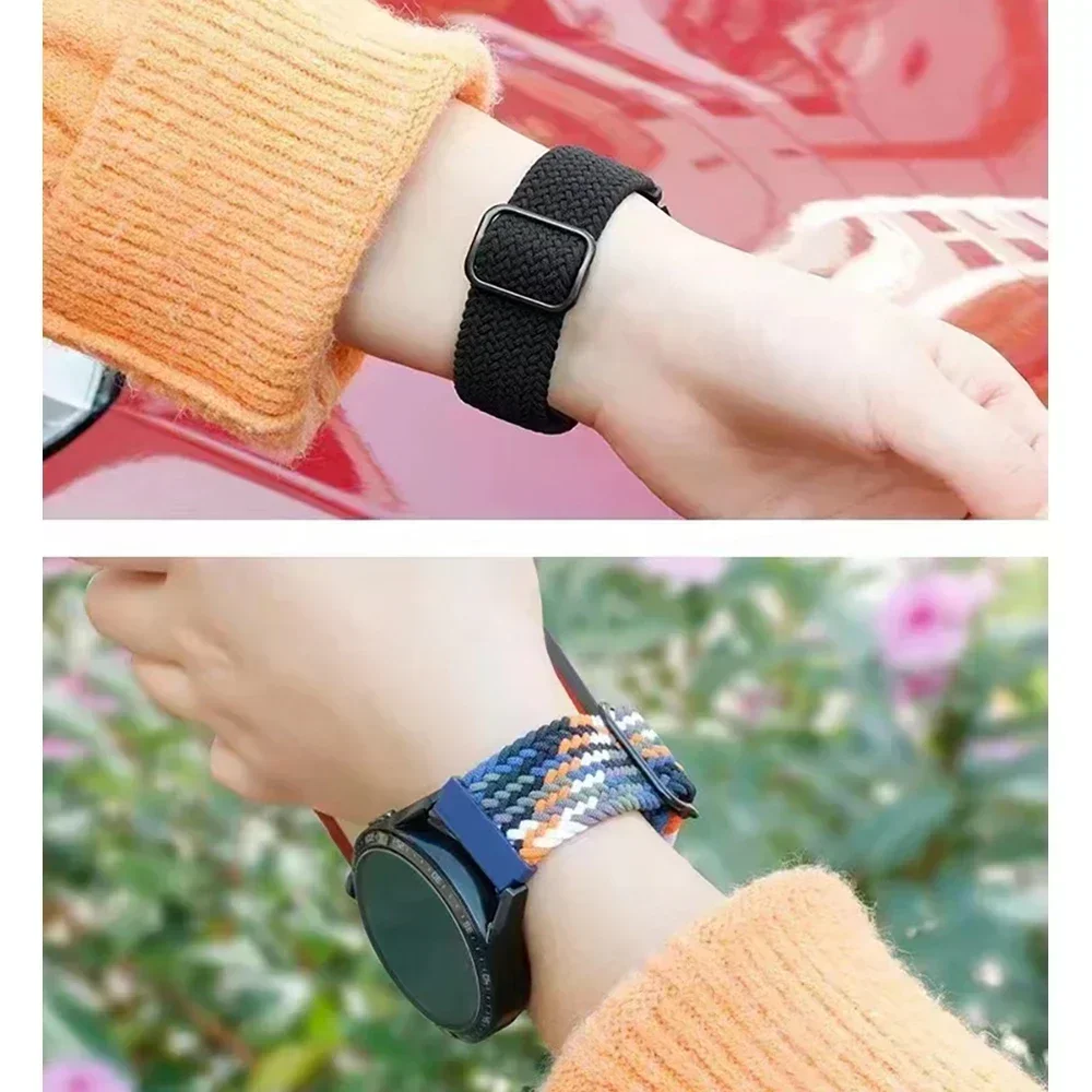 Correa de bucle Solo trenzada de 22MM para Xiaomi Watch S4 S3 S2 42 46mm S1 Pro Active/Mi Color 2 pulsera deportiva para Xiaomi Watch 2 2Pro - imagen 5