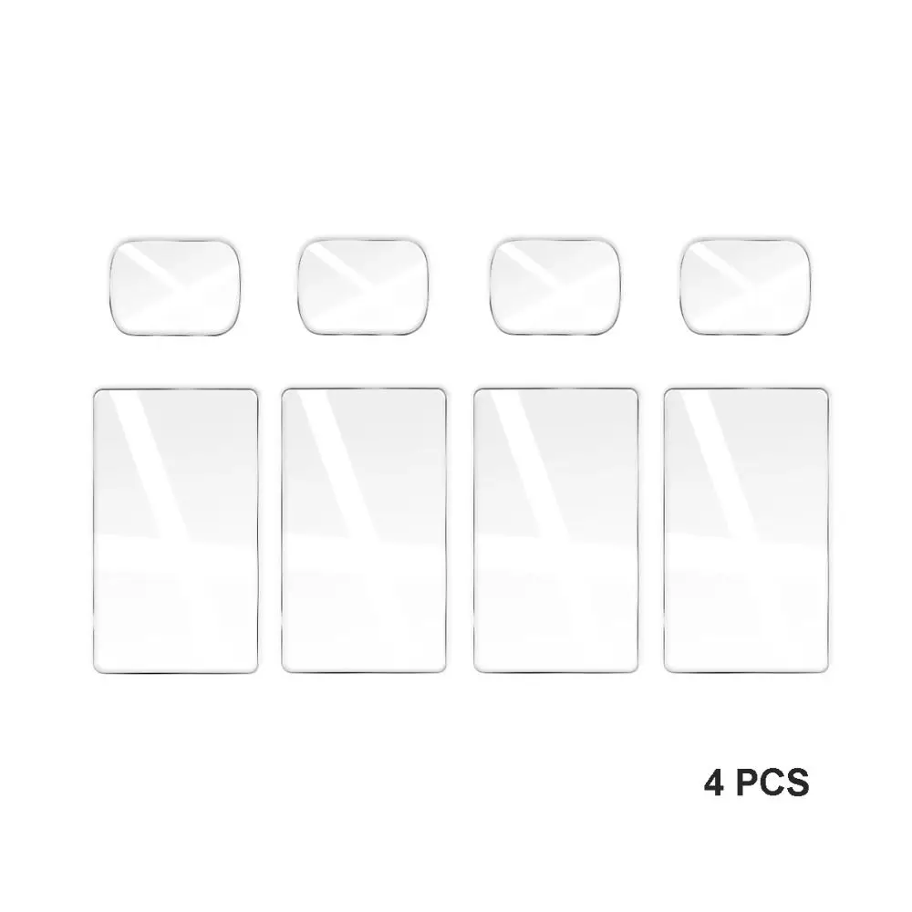 3/4 Uds Protector de pantalla de vidrio templado antiarañazos lente de cámara de acción película protectora de vidrio 2.5D para DJI OSMO Pocket 3 - imagen 4