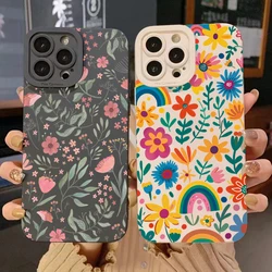 Funda antigolpes Xiaomi Estampado floral arcoíris con protección