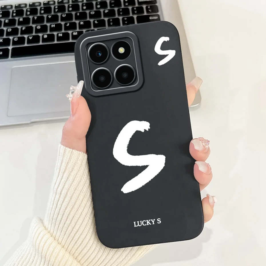 Nueva funda de teléfono con letras a la moda para Honor X6a Plus HonorX6a, funda de silicona suave a prueba de golpes para Honor X6a X 6a Plus, fundas parachoques - imagen 4