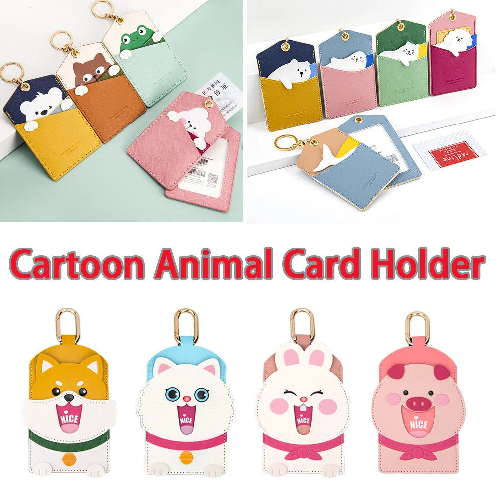 Portatarjetas de cuero PU con cordón, Tarjetero con bolsillo, ranura para tarjeta, nombre, insignia, llavero, cordón, Protector de tarjeta