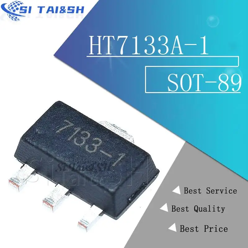10 piezas HT7133A-1 SOT89 HT7133A SOT HT7133 SMD HT7133-1 SOT-89 7133-1, IC nuevo y original