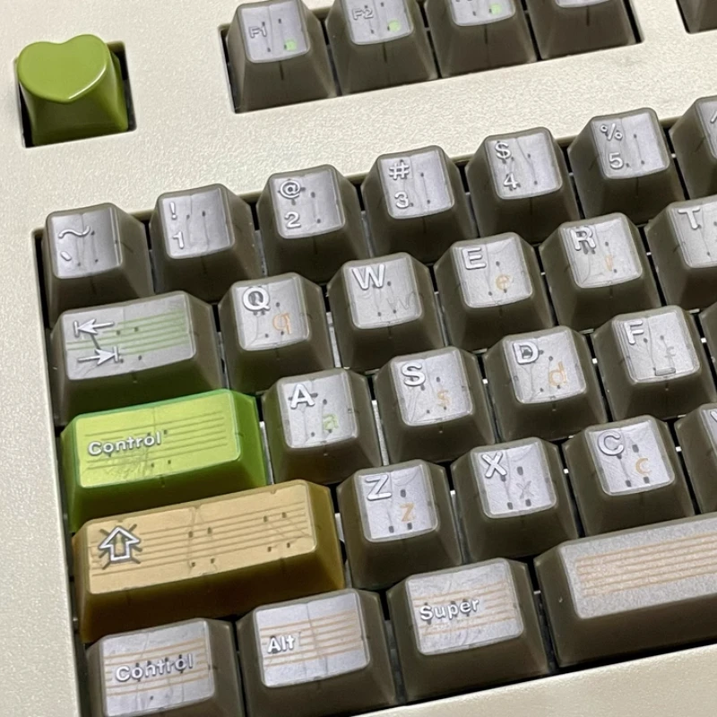 Juego de teclas con tema de ansiedad lineal, teclas PBT ABS Cherry Profile personalizadas originales hechas a mano para accesorios de teclado mecánico - imagen 4