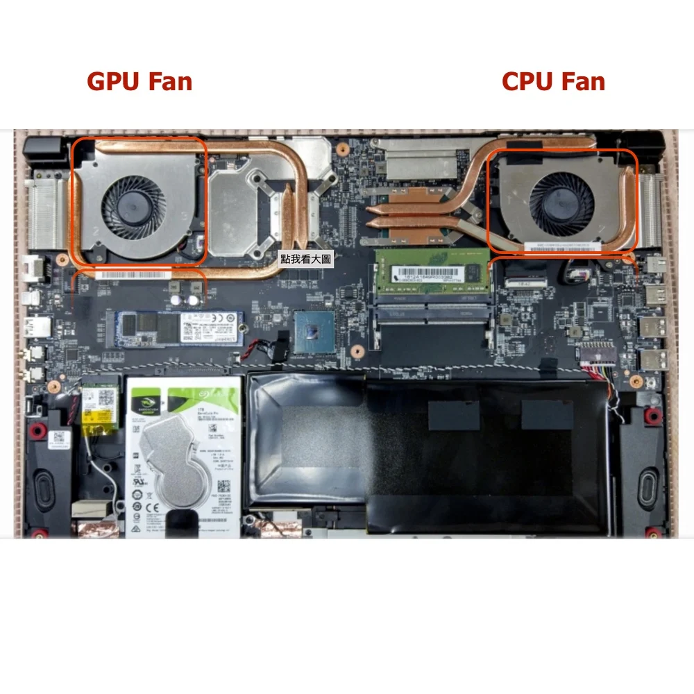 Ventilador de refrigeración para ordenador portátil, Enfriador de GPU para MSI Creator 17M A9SD (MS-17F3) A9SE A10SD Notebook PC, radiador PAAD06015SL N416 N415 - imagen 5