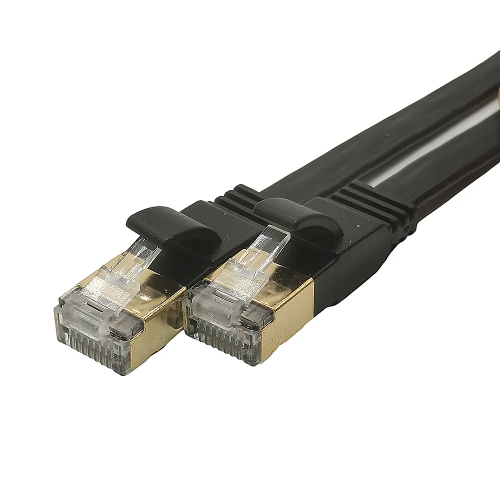 Cable Ethernet de 10Gbps CAT7 STP 8P8C Cable de conexión RJ45 Cable Lan de red de Internet para PC enrutador portátil Cable de red Cat 7 0,5 M - imagen 4