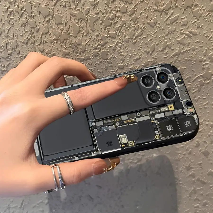 Funda para Honor X9a X6 Magic5Lite 8X 200 400 Lite 70 X5b X7 90 X8, Carcasa para Teléfono con Diagrama de Estructura de Circuito - imagen 2