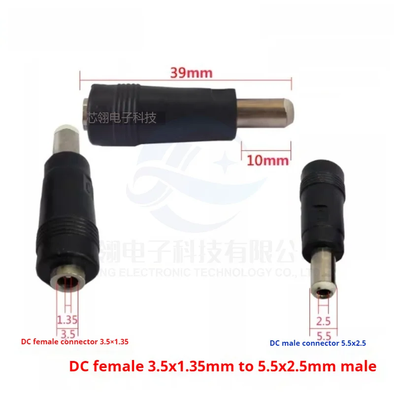 DC3.5 * 1,35 mm fuente de alimentación sin soldadura enchufe macho/hembra DC4.0 * 1,75.5 * 2,1/2,5 mm adaptador grande/pequeño - imagen 4