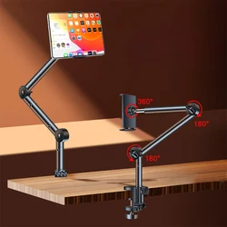 Soporte tableta brazo largo ajustable ergonomico 360 grados para iPad