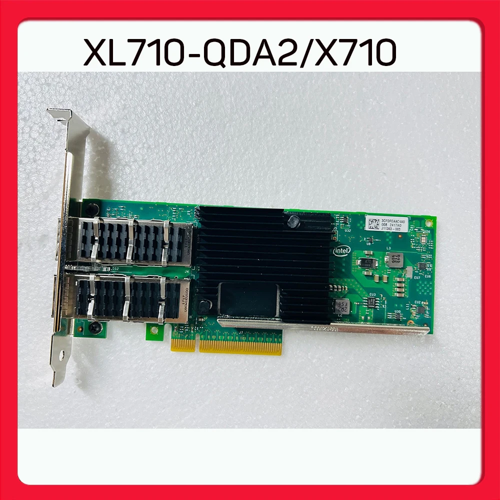 Tarjeta de red de servidor de fibra óptica de 10 Gigabit de doble puerto 40G XL710-QDA2/X710 - imagen 2