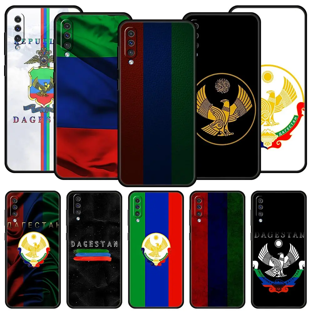 Funda de teléfono con bandera nacional de Dagestan para Samsung A56 A36 A26 A54 A52 A24 A14 A50 A72 A70 A06 A12 A22 A34 A42 A32 A04s A16 5G