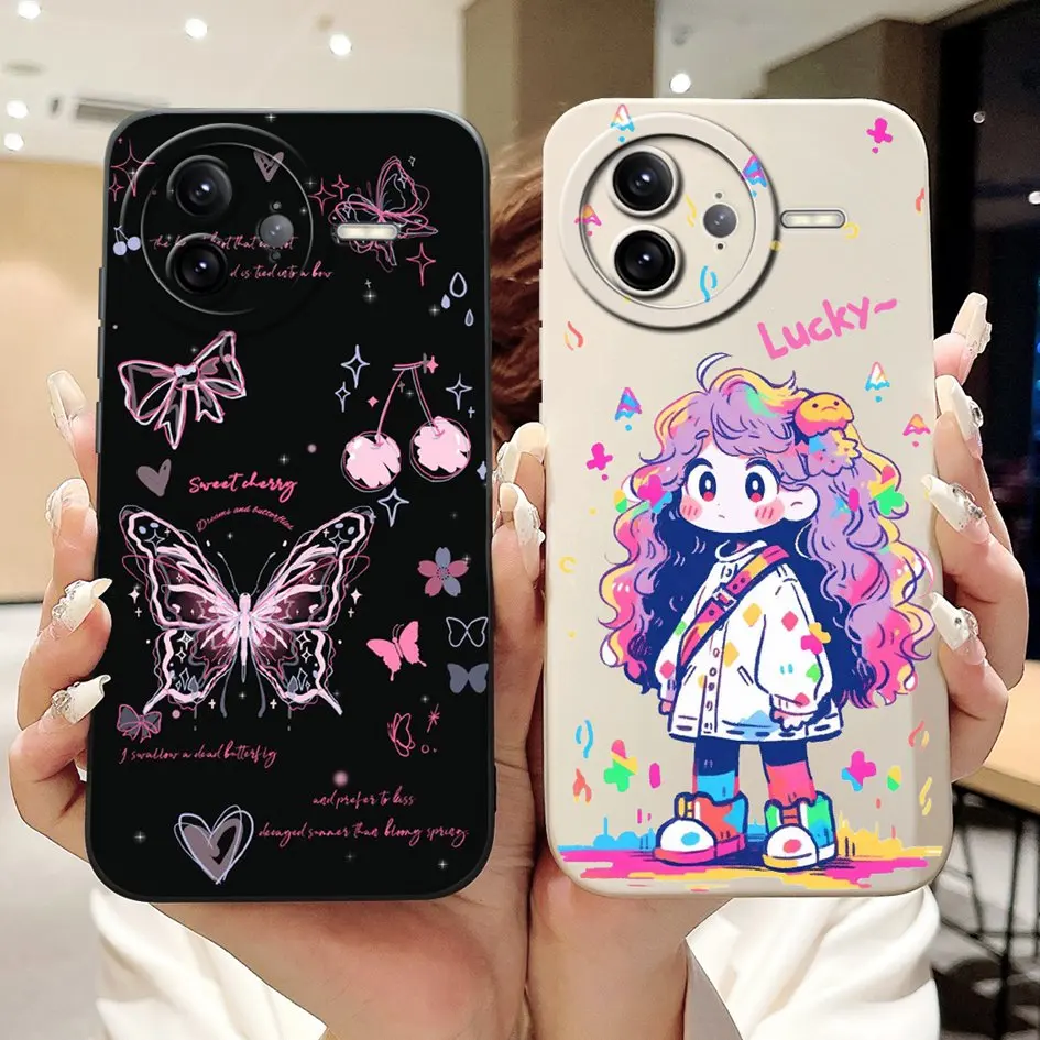 Funda para Xiaomi Poco F7 Pro F7 Ultra, Funda de silicona TPU suave pintada a la moda a prueba de golpes para Xiomi Poco F7Pro F7Ultra - imagen 3