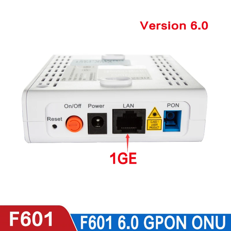 Terminal óptico 100% GPON, Terminal ONT, versión de Puerto F601 1GE, nuevo, Original, 6,0 - imagen 4