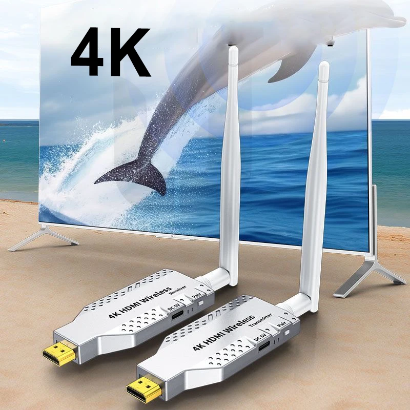 Transmisor receptor HDMI inalámbrico 150M 4K, Dongle de pantalla, extensor inalámbrico para cámara, portátil, PC, proyector de TV, 1080p, 50m, 100m - imagen 4