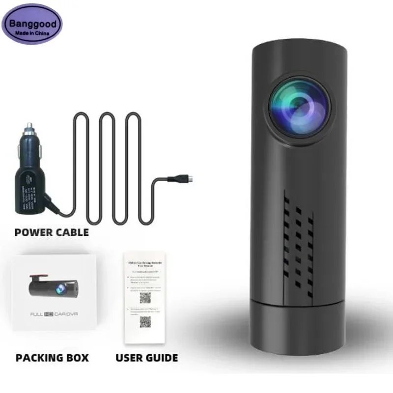 KL206 Mini cámara de salpicadero oculta 1080P HD unidad de vehículo vídeo automático DVR Android IOS teléfono móvil Wifi conexión inteligente grabadora de cámara de coche