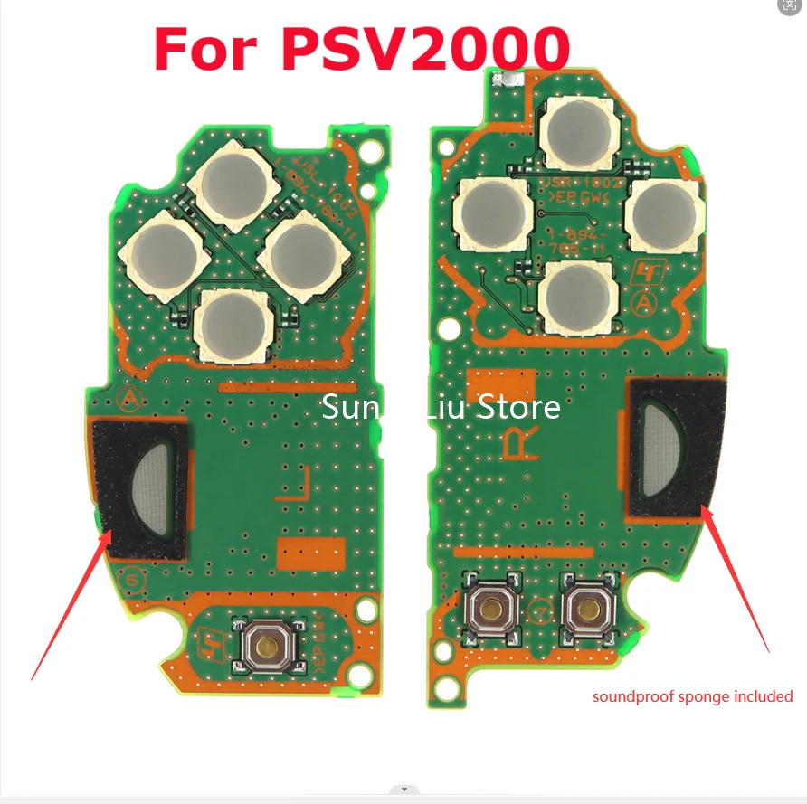 Placa de botón de circuito PCB para PSV2000 LR, teclado izquierdo y derecho, Original, nuevo, 1 unidad