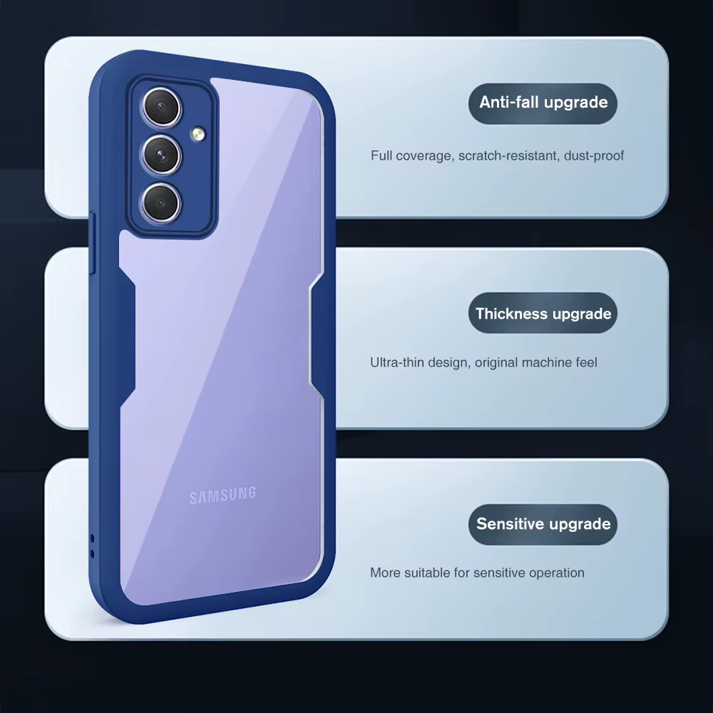 Funda frontal transparente de película PET para móvil, protector de acrílico A prueba de golpes, 360 °, para Samsung Galaxy A54 5G A34 A14 4G 2023 Samsong A 54 34 14 - imagen 3