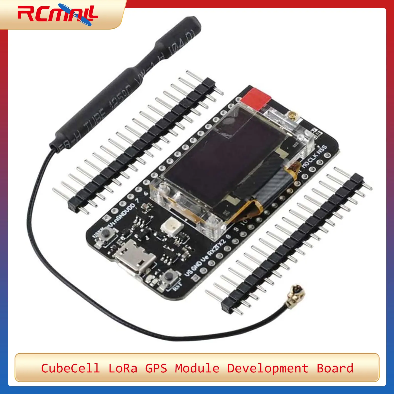 Módulo GPS LoRa Placa de desarrollo LoRaWAN HTCC-AB02S 868MHz 915MHz con pantalla OLED de 0,96 pulgadas CP2102 ASR6052 para Arduino IoT