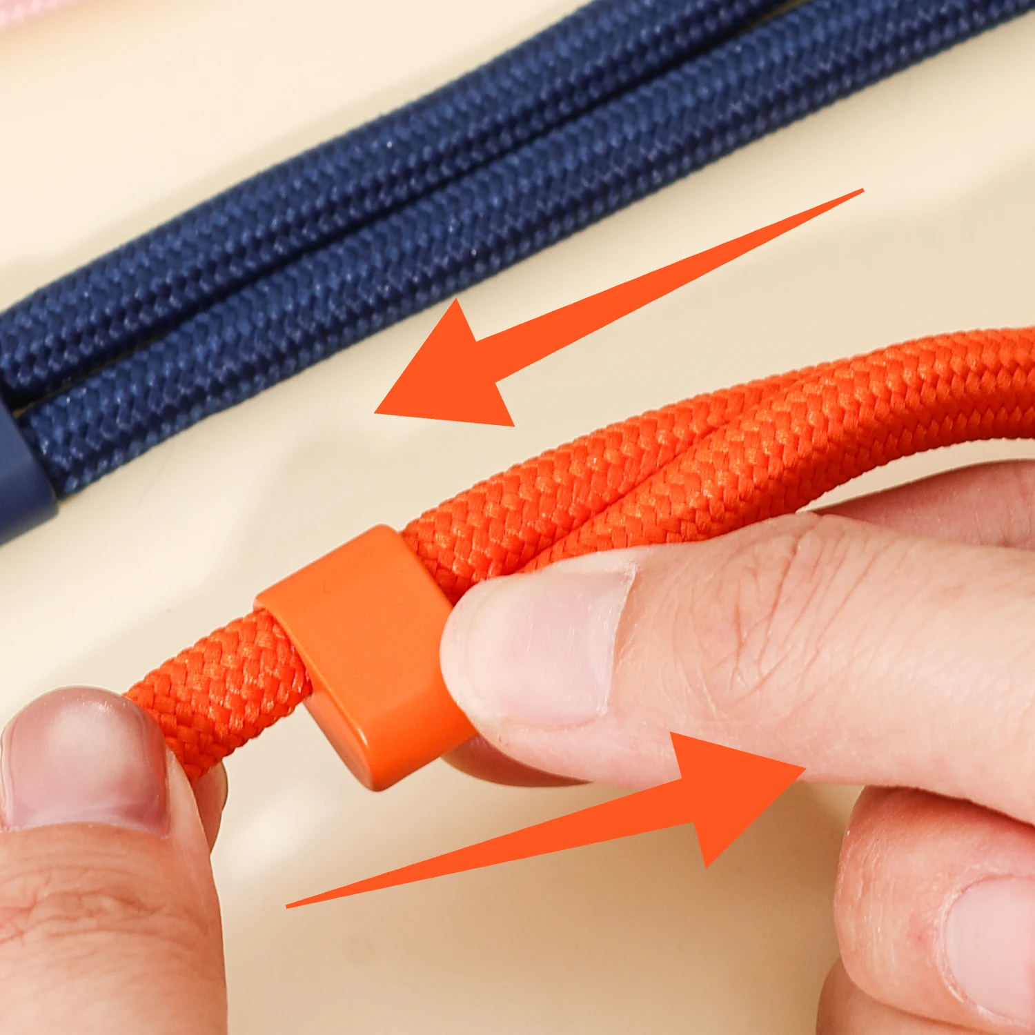 Cordón cruzado trenzado para teléfono móvil, correa colgante ajustable para iPhone 17 Pro Max, cordón para funda de teléfono antipérdida - imagen 3