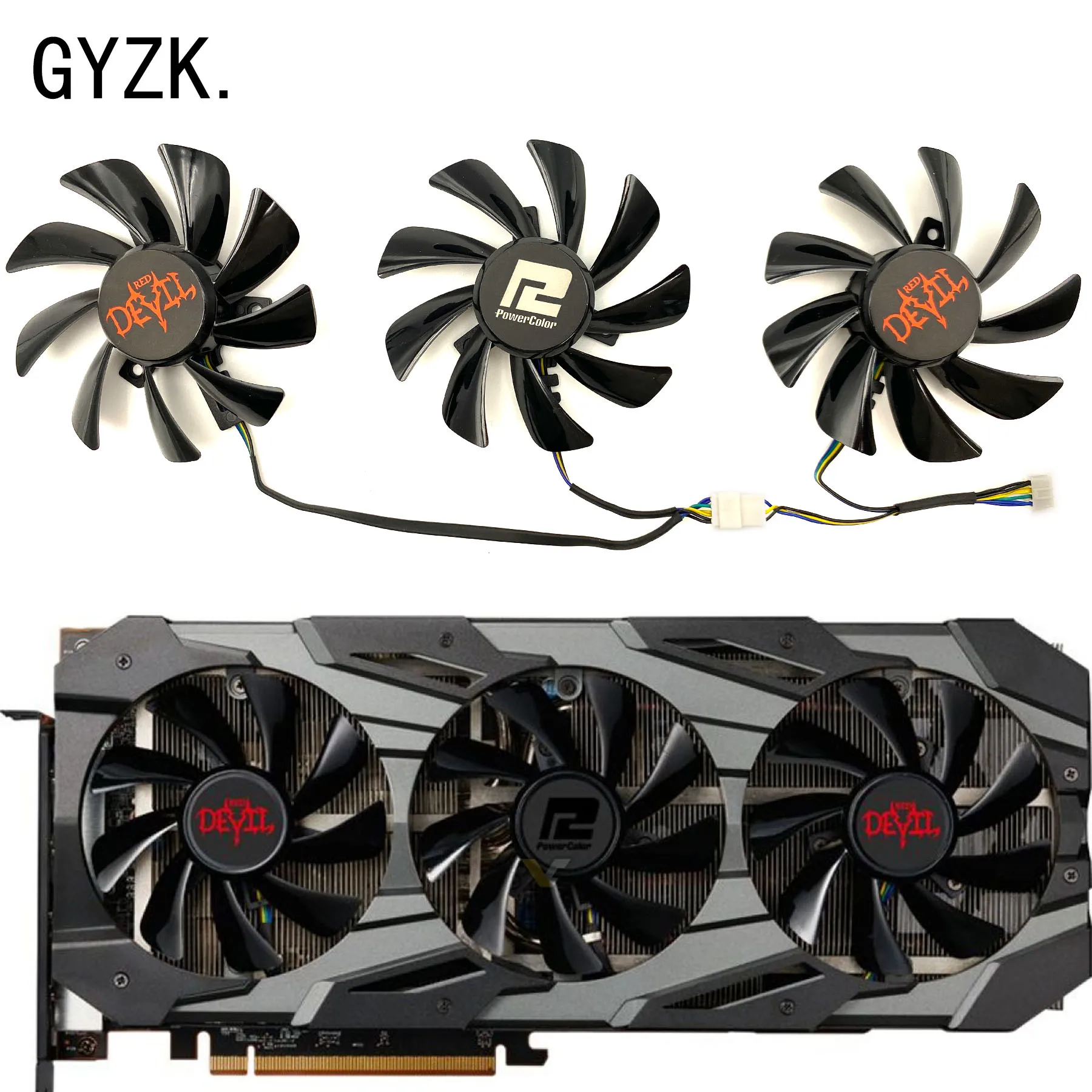 Ventilador de repuesto para tarjeta gráfica POWERCOLOR Radeon RX5700 5700XT Red Devil, nuevo