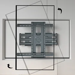 HILLPORT Soporte de pared para TV inclinable de 32 a 95 pulgadas