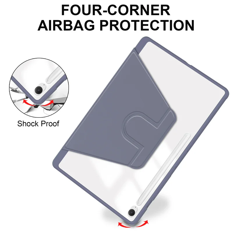 Funda con rotación de 360° para Samsung Galaxy Tab S10 FE Plus con soporte para lápiz para Galaxy Tab S10 FE+ 13.1'' SM-X620 X626B Tab S10 FE 10.9'' SM-X520 X526B - imagen 5