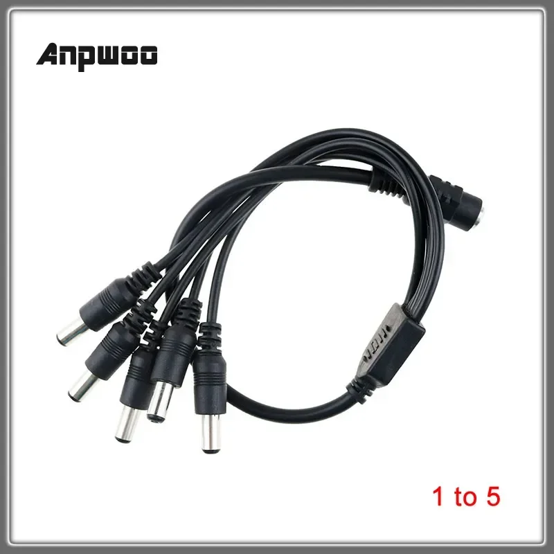Cable de alimentación CC, adaptador divisor de enchufe, 1 hembra a 2,3,4,5,6,8 macho para cámara CCTV de seguridad, tira LED, 1 Uds. - imagen 4
