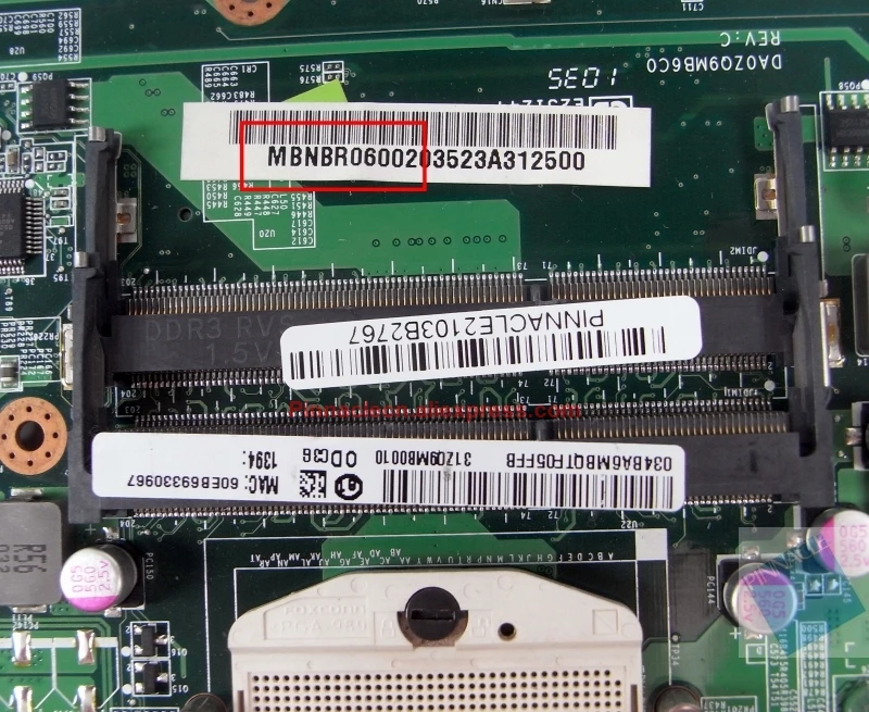 MBNBR06002 con CPU I3 y placa base con disipador de calor para Acer Aspire 4738 eMachines D732 en lugar de 4552 4552G MBNBK06001 DA0ZQAMB6C0 - imagen 4