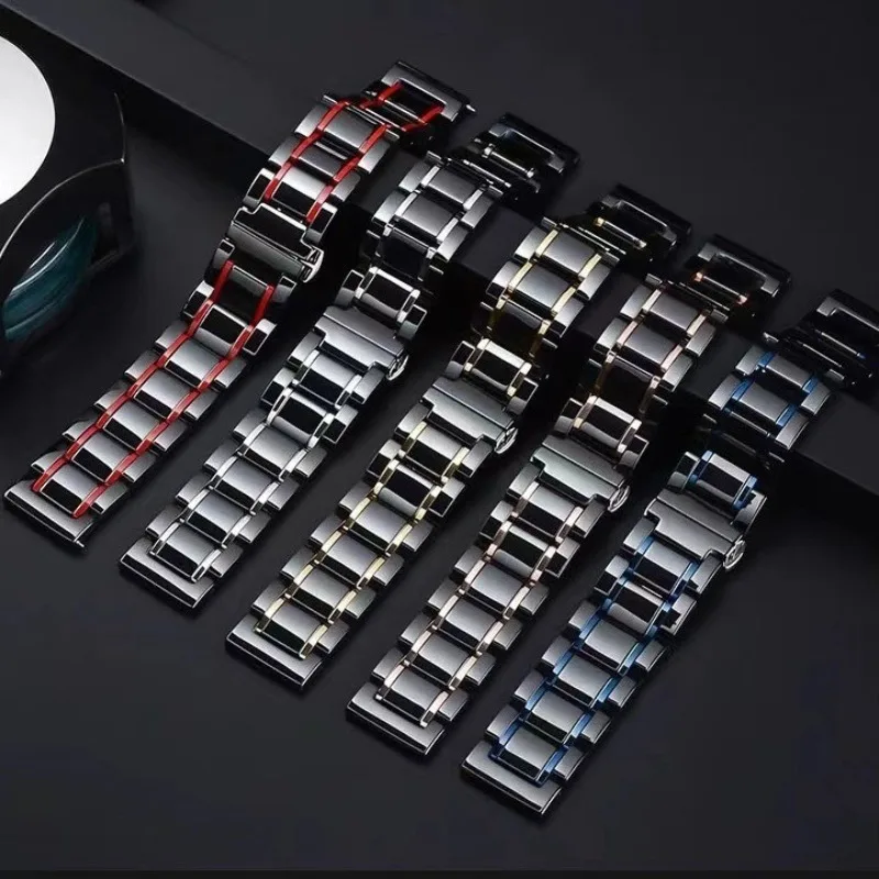 Pulsera de cerámica de 22mm para Xiaomi Watch S4, Correa deportiva con eslabones de Metal para Xiaomi Watch 2, 2Pro, S3, S2, S1Pro, Mi watch Color 2, GSPro