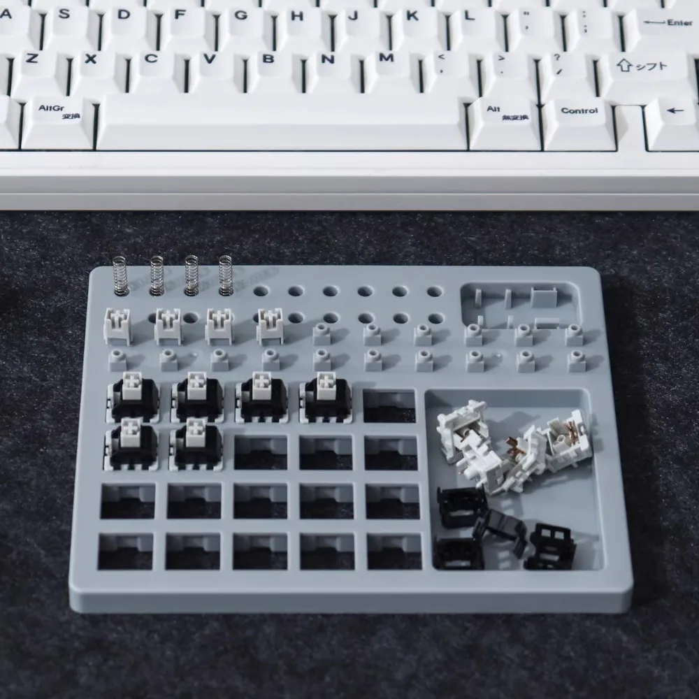 Placa de eje de lubricación de desmontaje, eje de teclado mecánico, conjunto de desmontaje del cuerpo, eje de prueba del dispositivo integrado