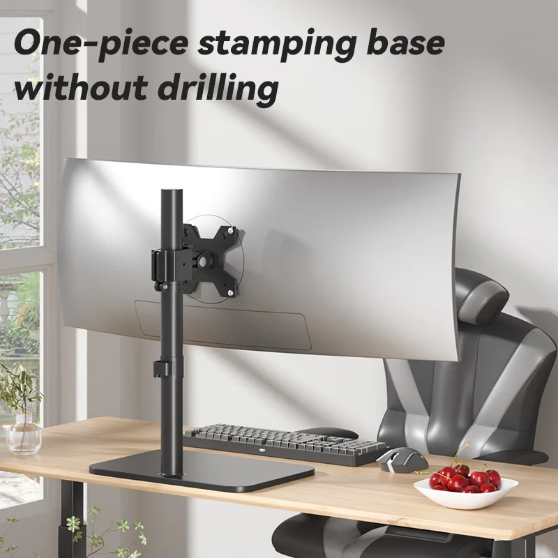 Brazo de monitor HILLPORT: soporte ajustable para pantallas de 14 a 43 pulgadas, giro de 360 grados, capacidad de 15 kg, montaje en escritorio DZ2011 - imagen 3