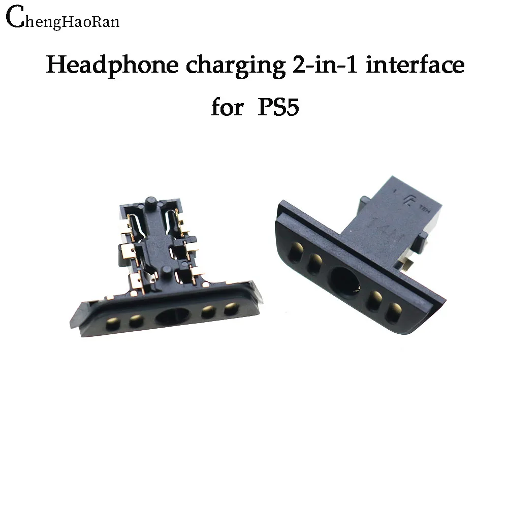 ChengHaoRan-controlador de consola de juegos PS5, auriculares tipo c, interfaz de carga 2 en 1, USB 2.03.0, accesorios de interfaz, 2 piezas - imagen 5