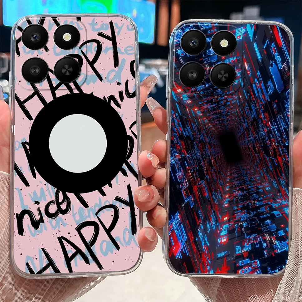 Para Honor X7D 4G 5G Funda de teléfono encantador viñetas de animales suave delgado TPU transparente Protector de silicona Para Honor X 7d Funda - imagen 4