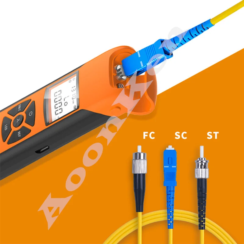 Localizador Visual de fallos, medidor de potencia óptica de fibra de 70 a 10dBm, herramienta de prueba de Cable de conexión, bolígrafo de luz roja FC/ST/SC de 5-30km - imagen 3