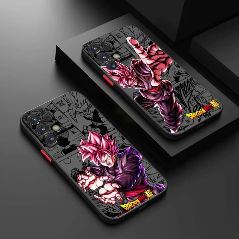 D-Dragon Ball Son Goku Manga para Samsung Galaxy A71 A55 A54 A51 A16 A06 A04e 5G funda de teléfono translúcida esmerilada