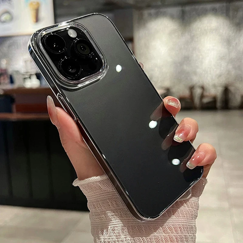 Fundas de teléfono transparentes para iPhone 17 Air 16 11 12 13 14 15 Pro Max XR XS Max 7 8 Plus SE cubierta de parachoques de silicona a prueba de golpes - imagen 4