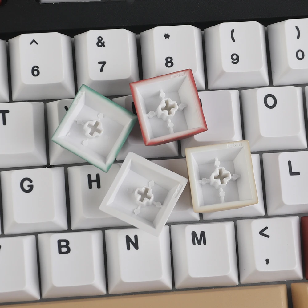 Teclas de luces mixtas Retro de 145 teclas, perfil de cereza, teclas de sublimación de tinte PBT para teclado MX Wooting GH60 GMK67 87 tkl 104 bm60 - imagen 5