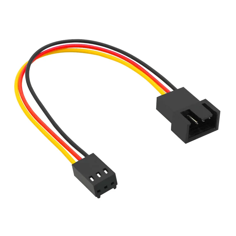 Small 3Pin to 4Pin Fan Connector Adapter For Dell Converter 15CM