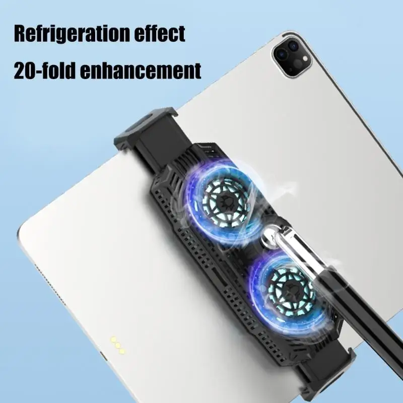 Soporte refrigeración para teléfono Semiconductor ajustable, ángulo múltiple R53C, con ventiladores dobles para teléfonos - imagen 3