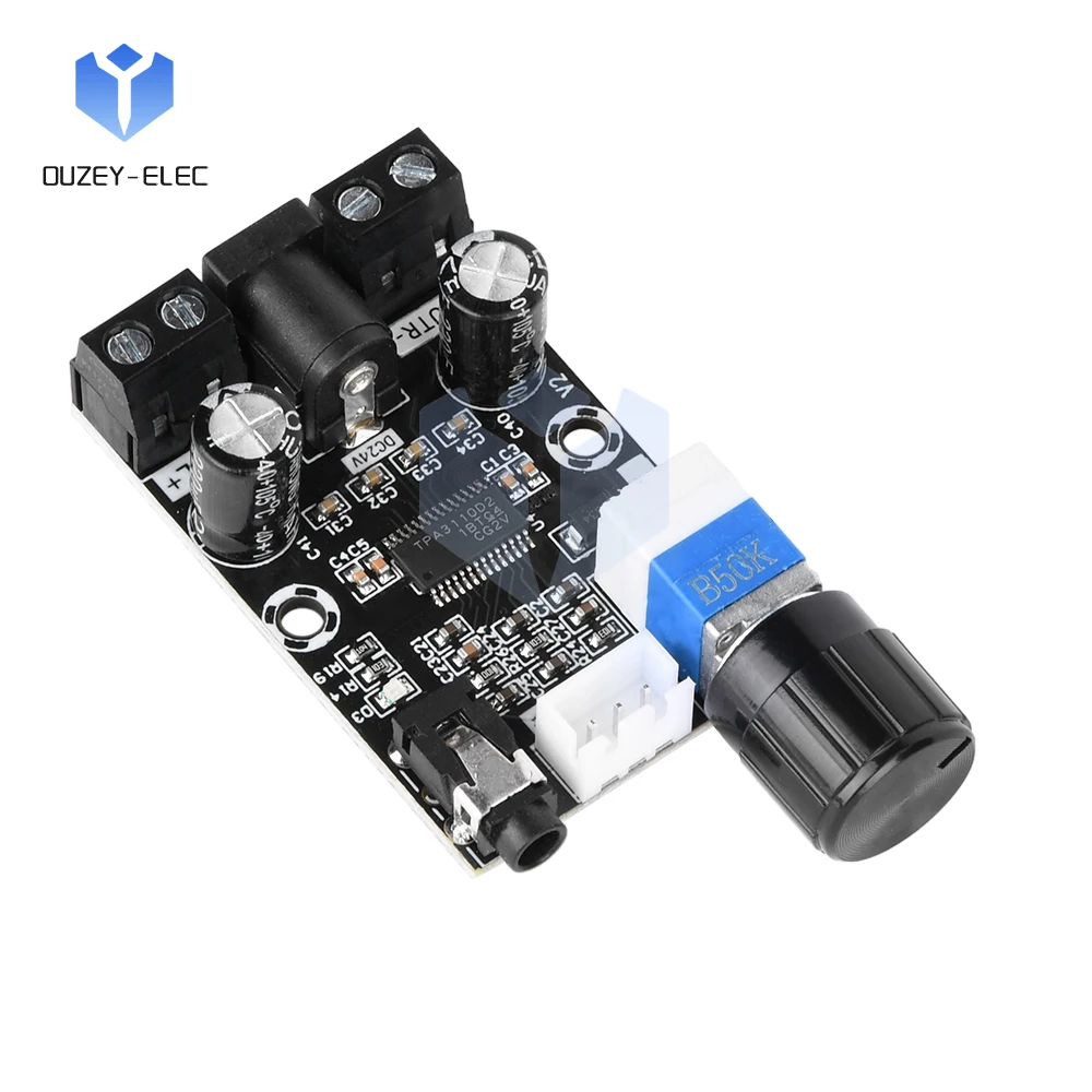Placa amplificadora de Audio DC 8-26V TPA3110D2 XH-A240 placa amplificadora Digital compacta 30W * 2 2,0 módulo amplificador de doble canal