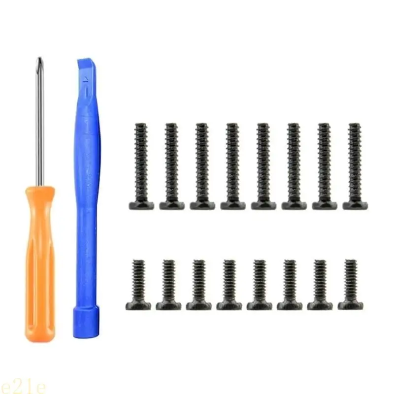 E21E Consola juegos Tornillos carcasa trasera cubierta trasera para piezas reparación tapa con - imagen 4