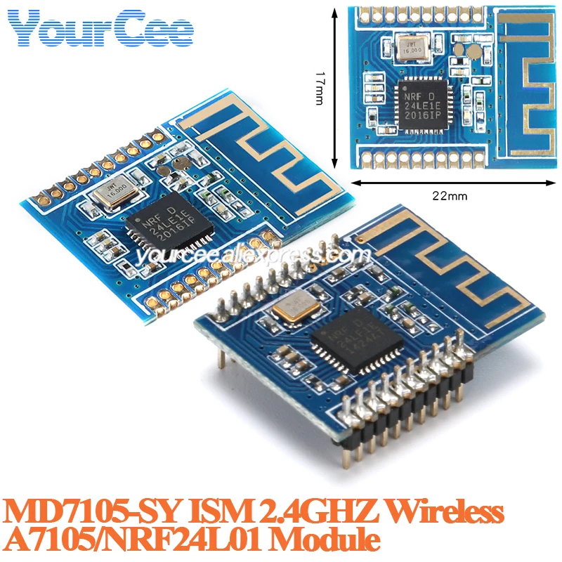 10 uds/1 unidad NRF24LE1 NRF24L01 módulo de comunicación inalámbrica Wifi 51 MCU 2,4G GFSK placa transceptor de Radio de frecuencia