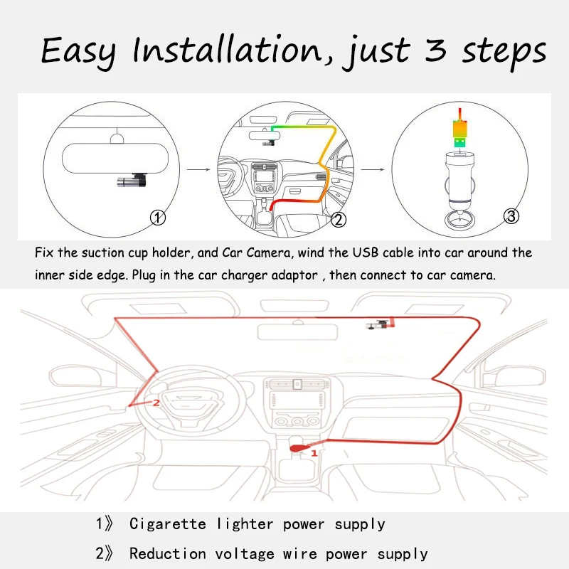 Mini cámara de salpicadero DVR para coche, grabadora de vídeo Dashcam, registrador Digital, videocámara, manipulación, DVR oculto inalámbrico - imagen 4