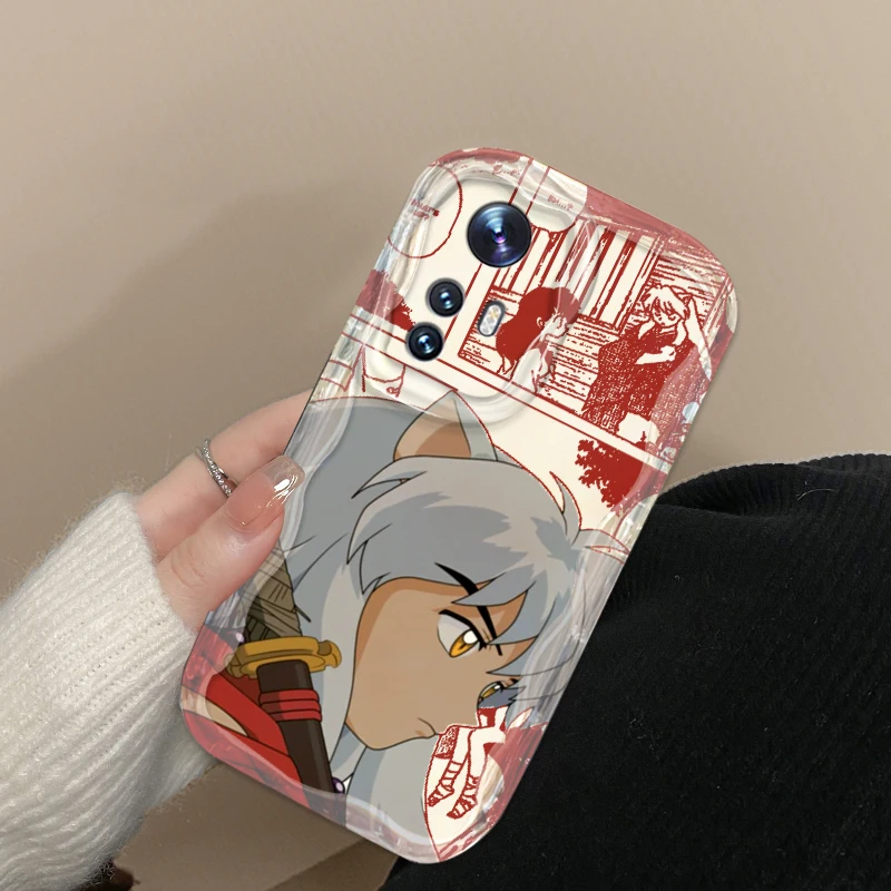 Inuyasha Anime arte Popular para Xiaomi Mi 14 12 12T 11 Lite Poco M6 X6 X5 X4 X3 M3 F4 Pro GT NFC 5G onda aceite trasera funda de teléfono - imagen 4